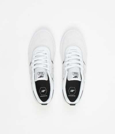 New Balance Numeric 306 Jamie Foy Shoes in White and White / Black