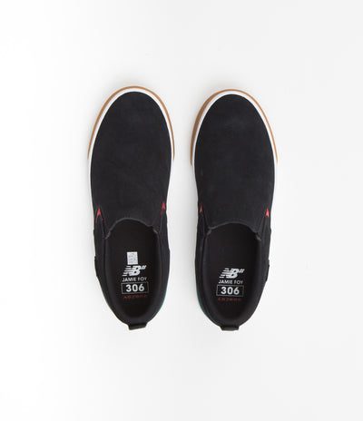 New Balance Numeric 306 Jamie Foy Slip On Shoes - Black / White