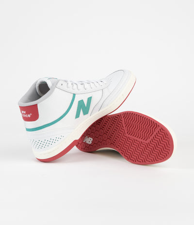 New Balance Numeric 440 Hi Tom Knox Shoes - White / Red / Green