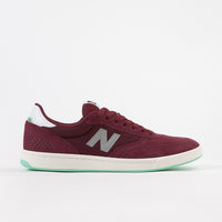 New Balance Numeric 440 Shoes - Burgundy / Grey thumbnail