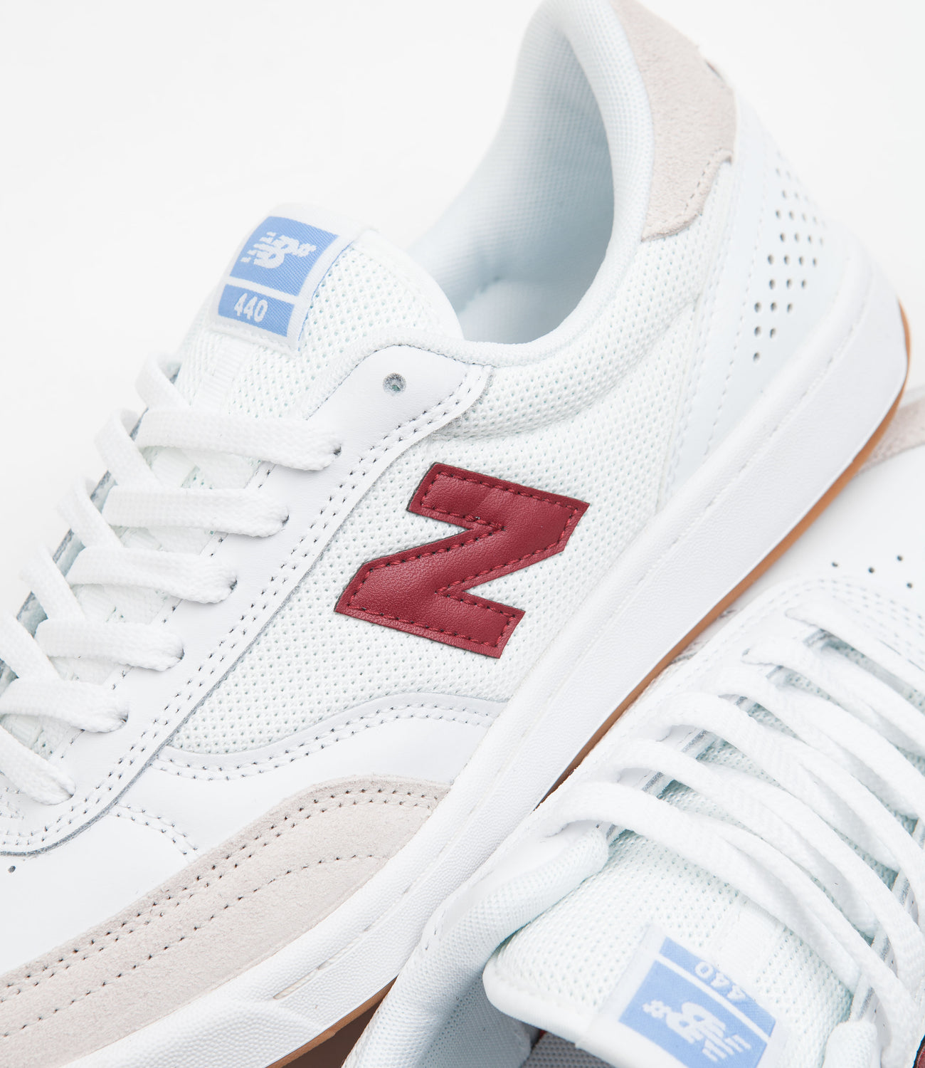 New balance numeric 247 classic white and burgundy shoes Clearance
