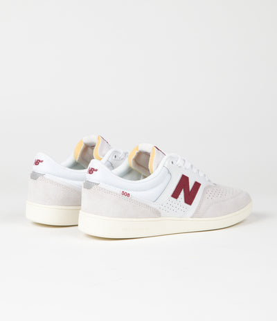 New Balance Numeric 508 Brandon Westgate Shoes - White / Red