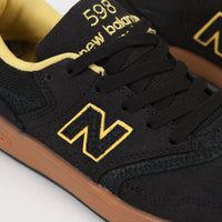 New Balance Numeric 598 Shoes - Black / Gum thumbnail