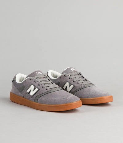 New Balance Numeric 598 Shoes - Grey / Grey / Gum