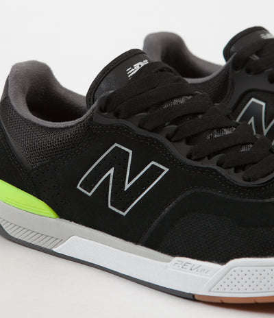 New Balance Numeric 913 Shoes - Black / Hi Lite