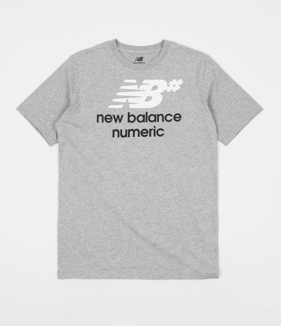 New Balance Numeric Logo Stacked T-Shirt - Athletic Grey