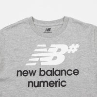 New Balance Numeric Logo Stacked T-Shirt - Athletic Grey thumbnail