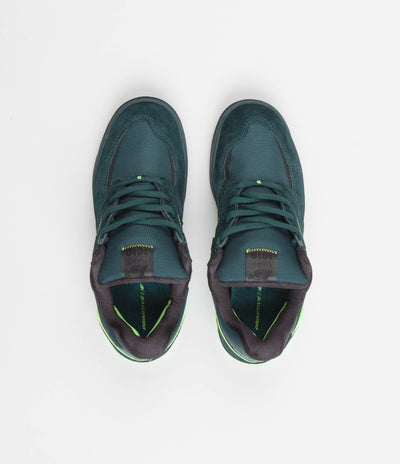 New Balance Numeric x Primitive 1010 Tiago Lemos Shoes - Deep Teal / Lime Green