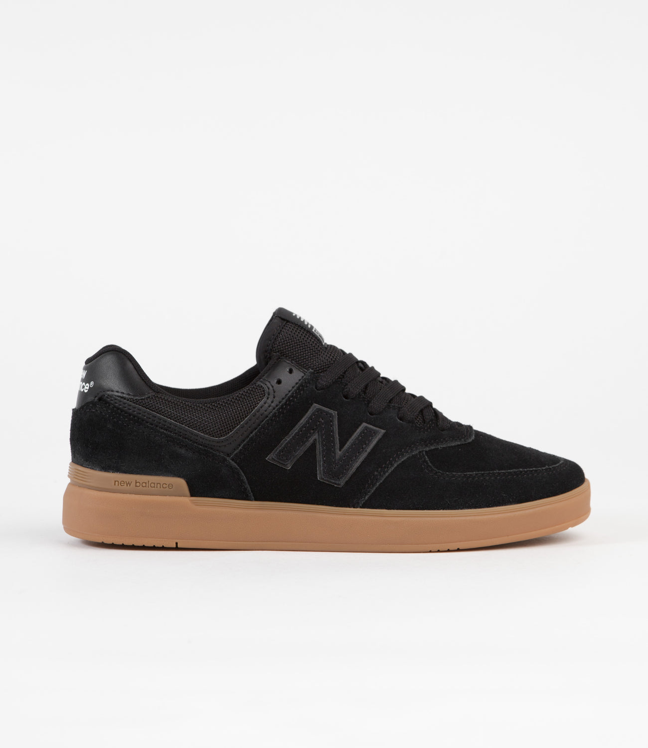 New Balance Pro Court 574 Shoes - Black / Gum | Flatspot