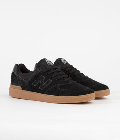 New Balance Pro Court 574 Shoes - Black / Gum