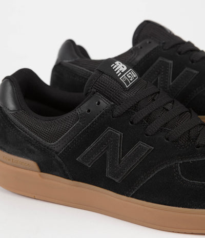 New Balance Pro Court 574 Shoes - Black / Gum