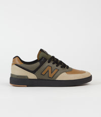 New Balance Pro Court 574 Shoes - Brown / Brown / Black