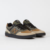 New Balance Pro Court 574 Shoes - Brown / Brown / Black thumbnail