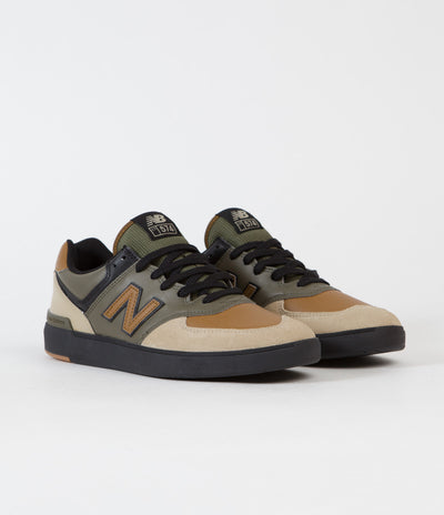 New Balance Pro Court 574 Shoes - Brown / Brown / Black