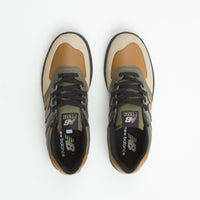 New Balance Pro Court 574 Shoes - Brown / Brown / Black thumbnail