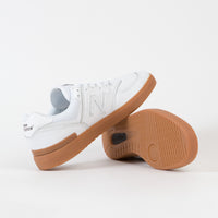 New Balance Pro Court 574 Shoes - White / White / Gum thumbnail