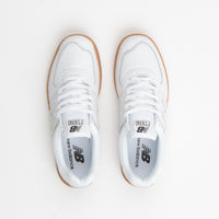 New Balance Pro Court 574 Shoes - White / White / Gum thumbnail