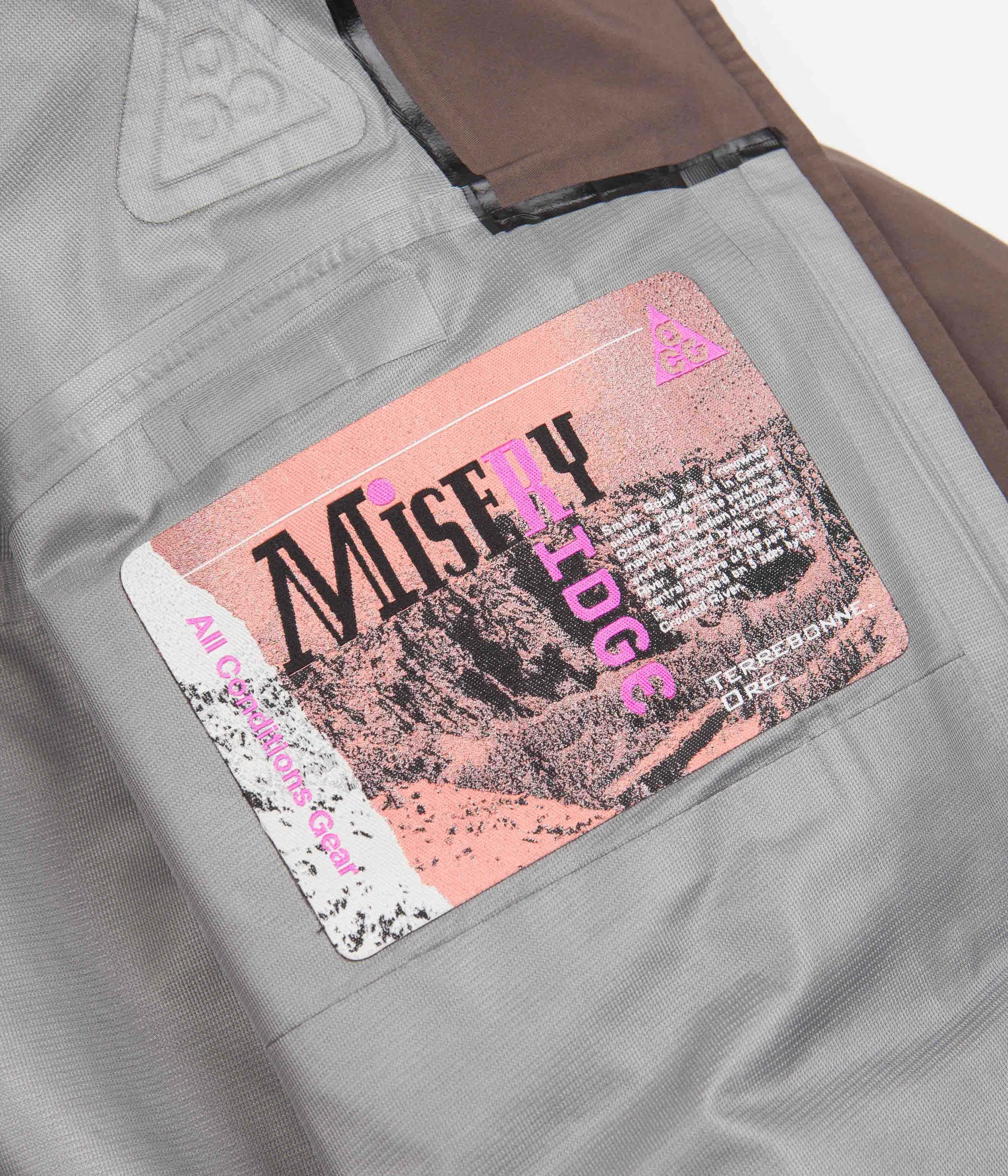 Nike ACG Misery Ridge Jacket - Ironstone / Olive Grey / Black / Summit ...