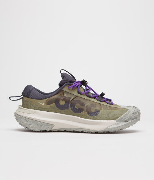 Nike ACG Mountain Fly 2 Low Shoes - Neutral Olive / Gridiron - Action Grape