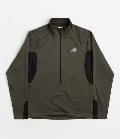 Nike ACG Oregon Series Polartec Zip Sweatshirt - Cargo Khaki / Black / Wolf Grey