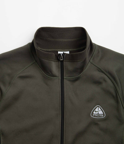 Nike ACG Oregon Series Polartec Zip Sweatshirt - Cargo Khaki / Black / Wolf Grey