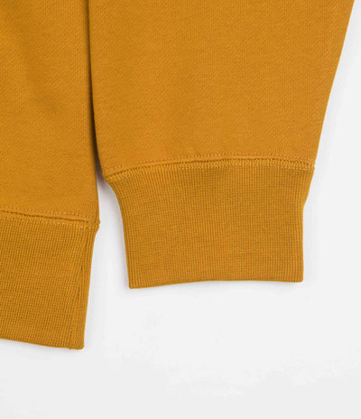 Nike ACG Therma-FIT Fleece Crewneck Sweatshirt in Gold Suede and Summit White / Off Noir