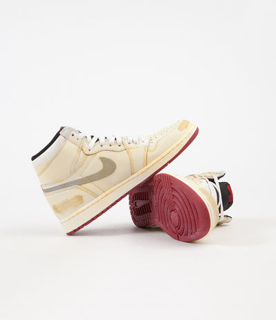 Nike Air Jordan 1 High OG NRG "Nigel Sylvester" Shoes - Sail / White - Varsity Red - Reflect Silver