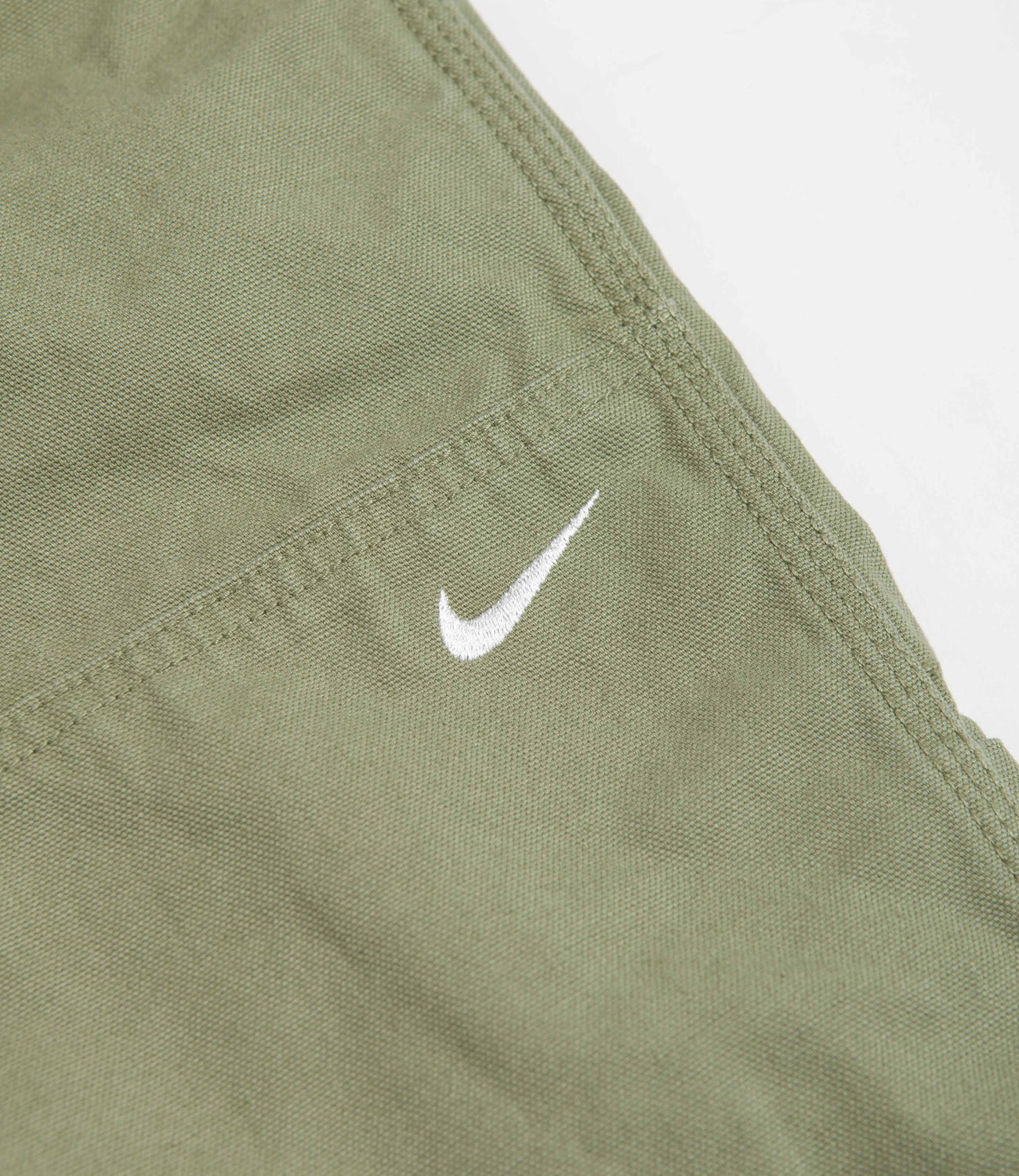 Nike Double Panel Unlined Pants - Oil Green / White | Flatspot