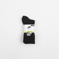 Nike Everyday Essential Crew Socks (3 Pair) - Black / White / White thumbnail