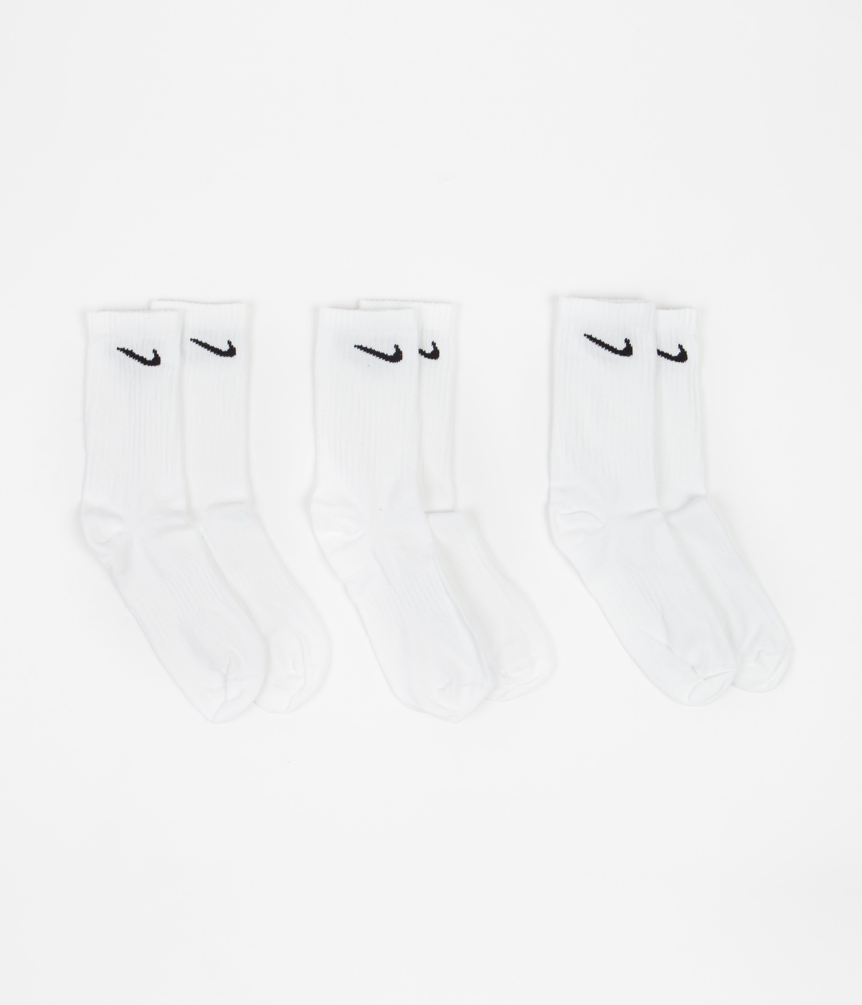Nike Everyday Lightweight Training Crew Socks (3 Pair) White / Black