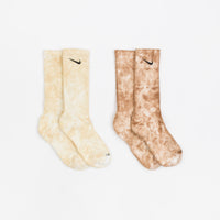Nike Everyday Plus Tie-Dye Crew Socks (2 Pair) - Orange / Multi thumbnail