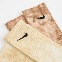 Nike Everyday Plus Tie-Dye Crew Socks (2 Pair) - Orange / Multi thumbnail