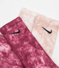 Chaussettes Nike Everyday Plus Cushioned Tie-Dye Crew Socks 2-Pack  Multicolor