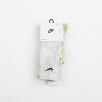 Nike Everyday Plus Tie-Dye Crew Socks (2 Pair) - Yellow / Multi thumbnail