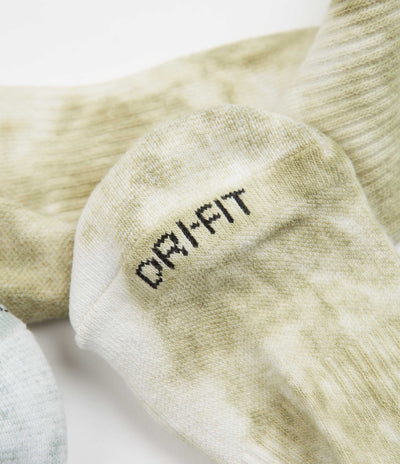 Nike Everyday Plus Tie-Dye Crew Socks (2 Pair) - Yellow / Multi