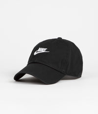 Nike Heritage 86 Futura Washed Cap - Black / Black / White