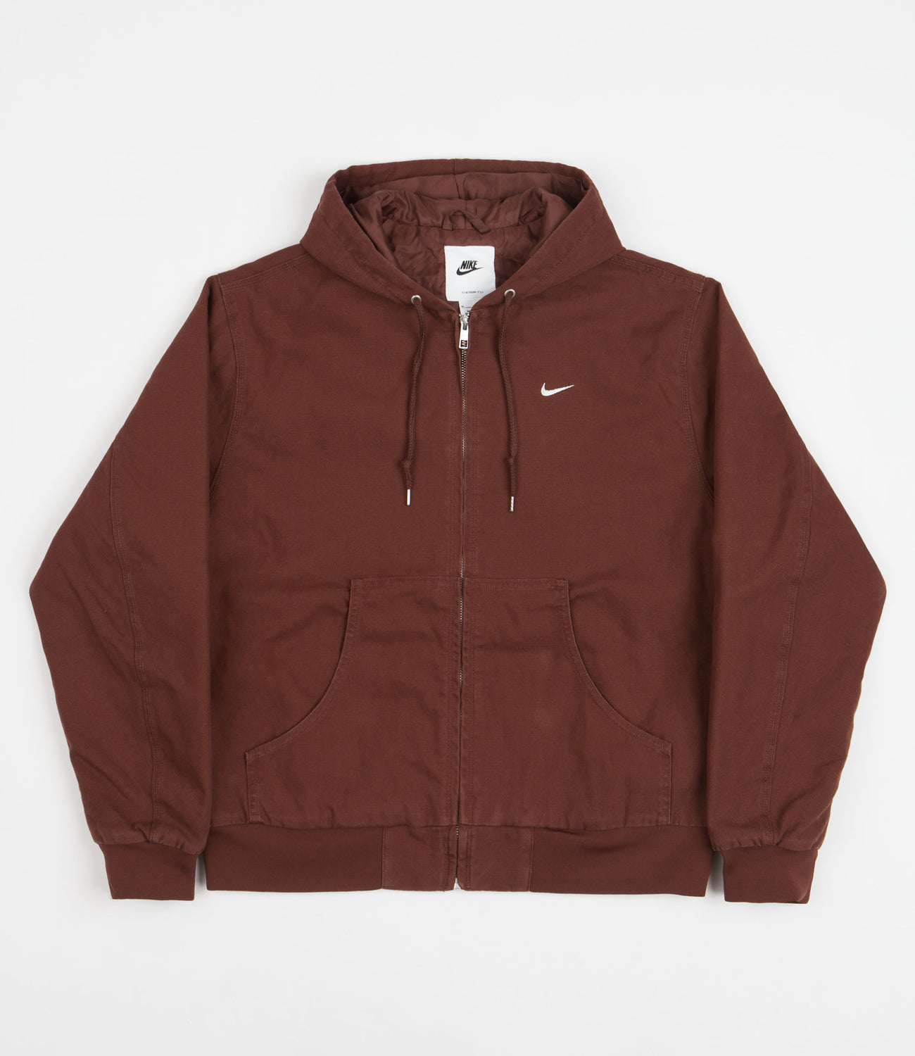 Nike Padded Hooded Jacket Oxen Brown White Flatspot