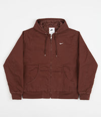 Nike Padded Hooded Jacket - Oxen Brown / White