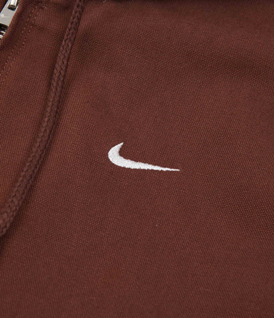 Nike Padded Hooded Jacket - Oxen Brown / White