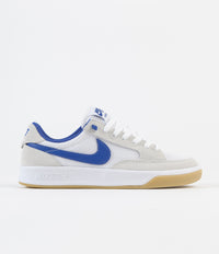 Nike SB Adversary Shoes - Summit White / Hyper Royal - White | Flatspot