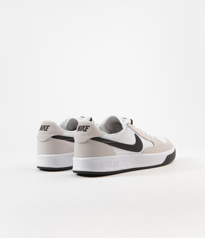 Nike SB Adversary Shoes - White / Black - White