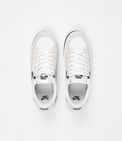 Nike SB Adversary Shoes - White / Black - White