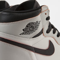 Nike SB Air Jordan 1 OG Defiant Shoes - Light Bone / Black - Crimson Tint - Hyper Pink thumbnail