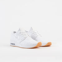 Nike SB Air Max Janoski 2 Shoes - White / White - Gum Yellow thumbnail