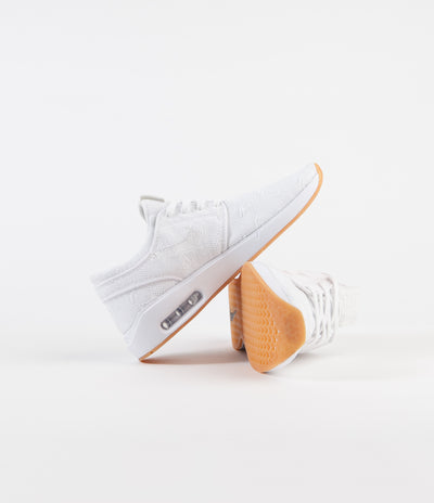 Nike SB Air Max Janoski 2 Shoes - White / White - Gum Yellow