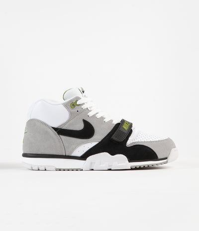 Nike SB Air Trainer I Orange Label Shoes - Medium Grey / Black - White - Chlorophyll