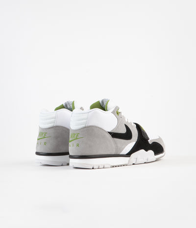 Nike SB Air Trainer I Orange Label Shoes - Medium Grey / Black - White - Chlorophyll