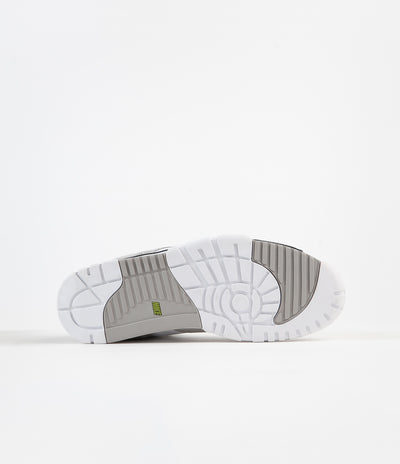 Nike SB Air Trainer I Orange Label Shoes - Medium Grey / Black - White - Chlorophyll