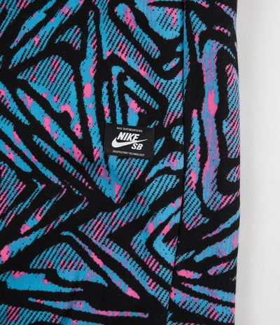 Nike SB All Over Print Crewneck Sweatshirt - Laser Blue / Black / Black / Watermelon