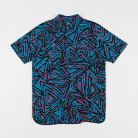 Nike SB All Over Print Woven Polo Shirt - Laser Blue / Watermelon / Black thumbnail